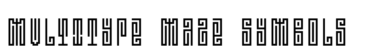 MultiType Maze Symbols